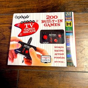 Buzzy Retro Handheld TV Game Arcade 200 Built In Sports,Racing,Action,Puzzle